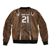 Custom Oceania Football Bula Fiji Bomber Jacket Polynesian Tribal Pattern LT9 - Polynesian Pride