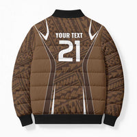 Custom Oceania Football Bula Fiji Bomber Puffer Jacket Polynesian Tribal Pattern LT9 - Polynesian Pride