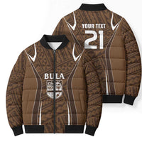 Custom Oceania Football Bula Fiji Bomber Puffer Jacket Polynesian Tribal Pattern LT9 - Polynesian Pride