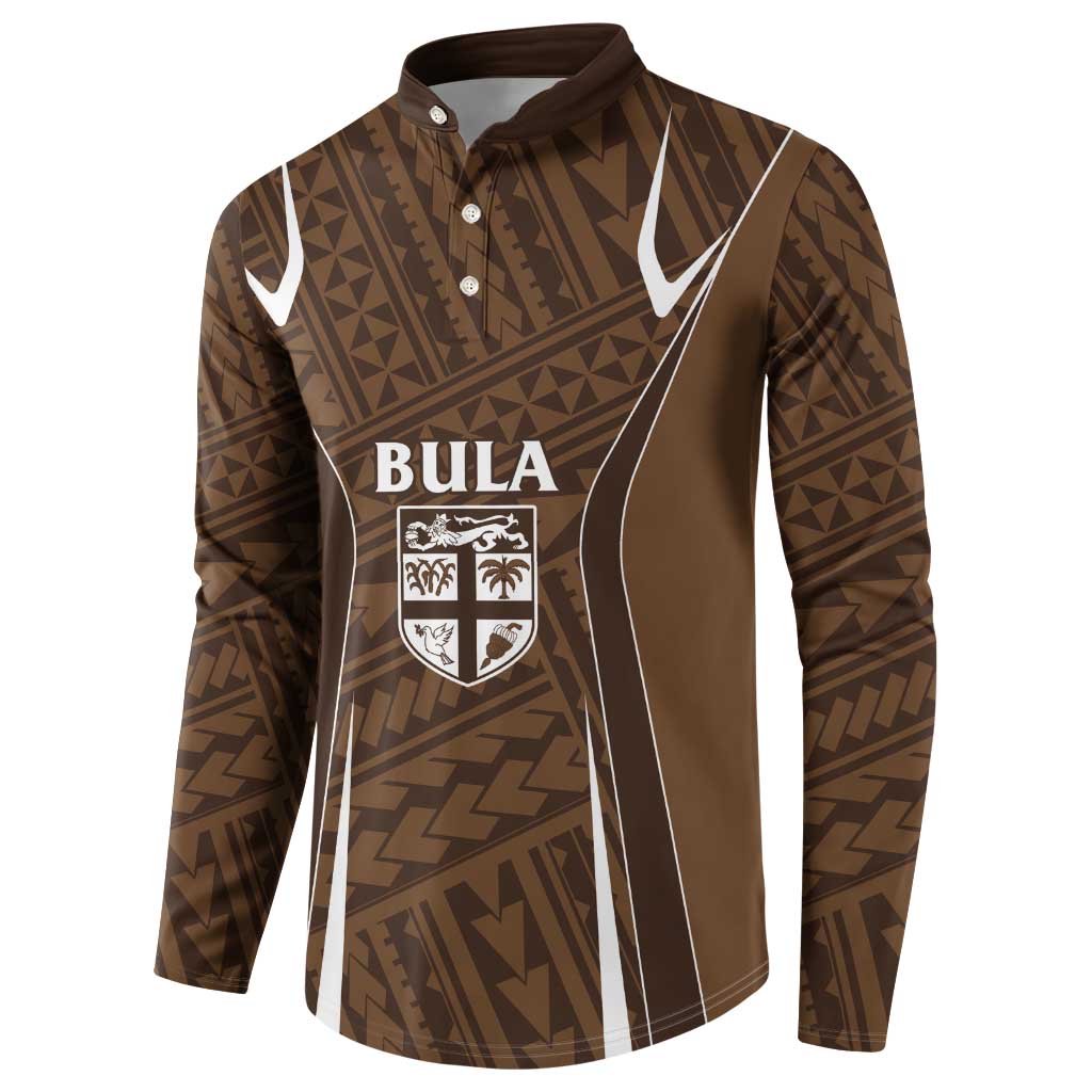 Custom Oceania Football Bula Fiji Button Sweatshirt Polynesian Tribal Pattern LT9 - Polynesian Pride