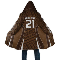 Custom Oceania Football Bula Fiji Cloak Polynesian Tribal Pattern LT9 Unisex Brown - Polynesian Pride