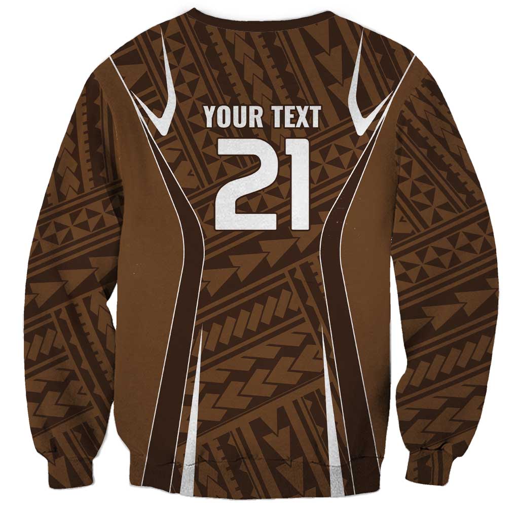 Custom Oceania Football Bula Fiji Sweatshirt Polynesian Tribal Pattern LT9 - Polynesian Pride