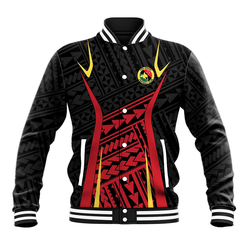 Custom Oceania Football Papua New Guinea Baseball Jacket Polynesian Tribal Pattern LT9 Unisex Red - Polynesian Pride