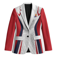Custom Oceania Football Tahiti Blazer Polynesian Tribal Pattern LT9 Unisex White - Polynesian Pride