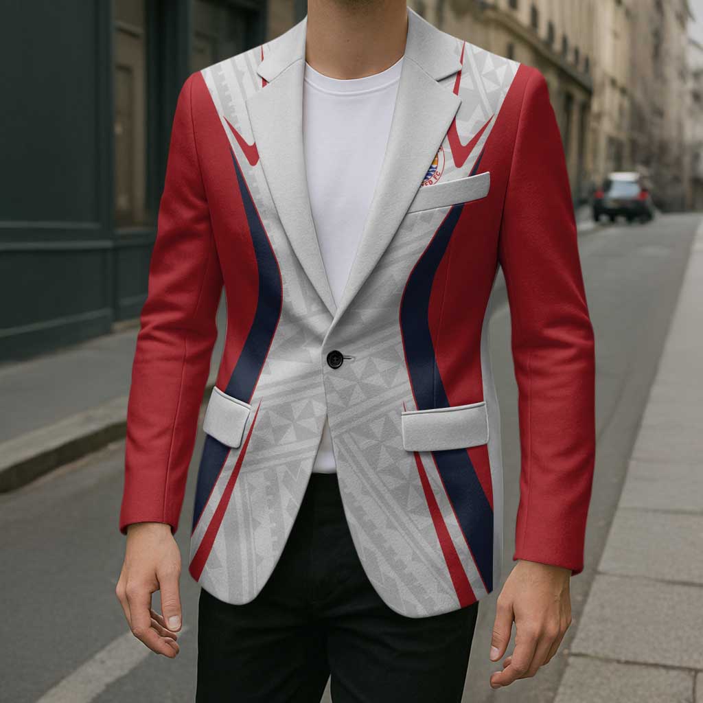 Custom Oceania Football Tahiti Blazer Polynesian Tribal Pattern LT9 - Polynesian Pride
