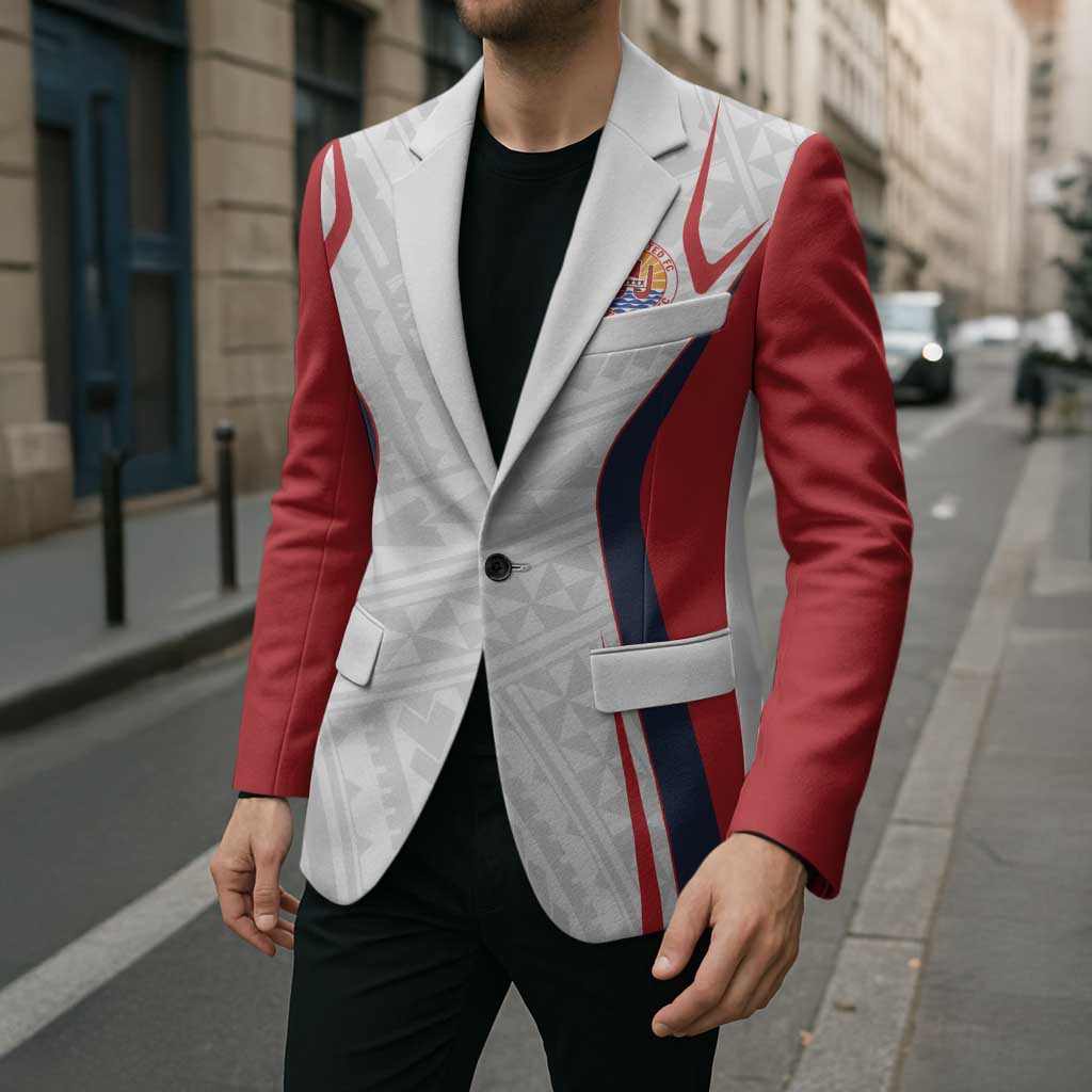 Custom Oceania Football Tahiti Blazer Polynesian Tribal Pattern LT9 - Polynesian Pride