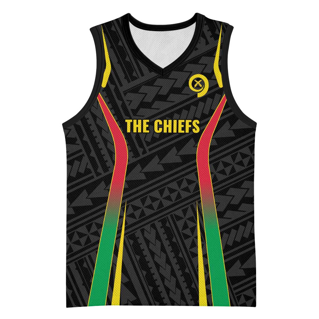 Custom Oceania Football Vanuatu Basketball Jersey Polynesian Tribal Pattern LT9 Unisex Black - Polynesian Pride