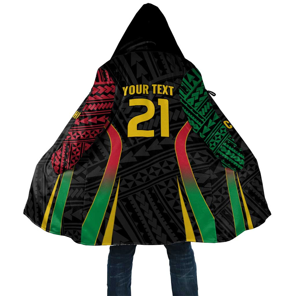 Custom Oceania Football Vanuatu Cloak Polynesian Tribal Pattern LT9 Unisex Black - Polynesian Pride