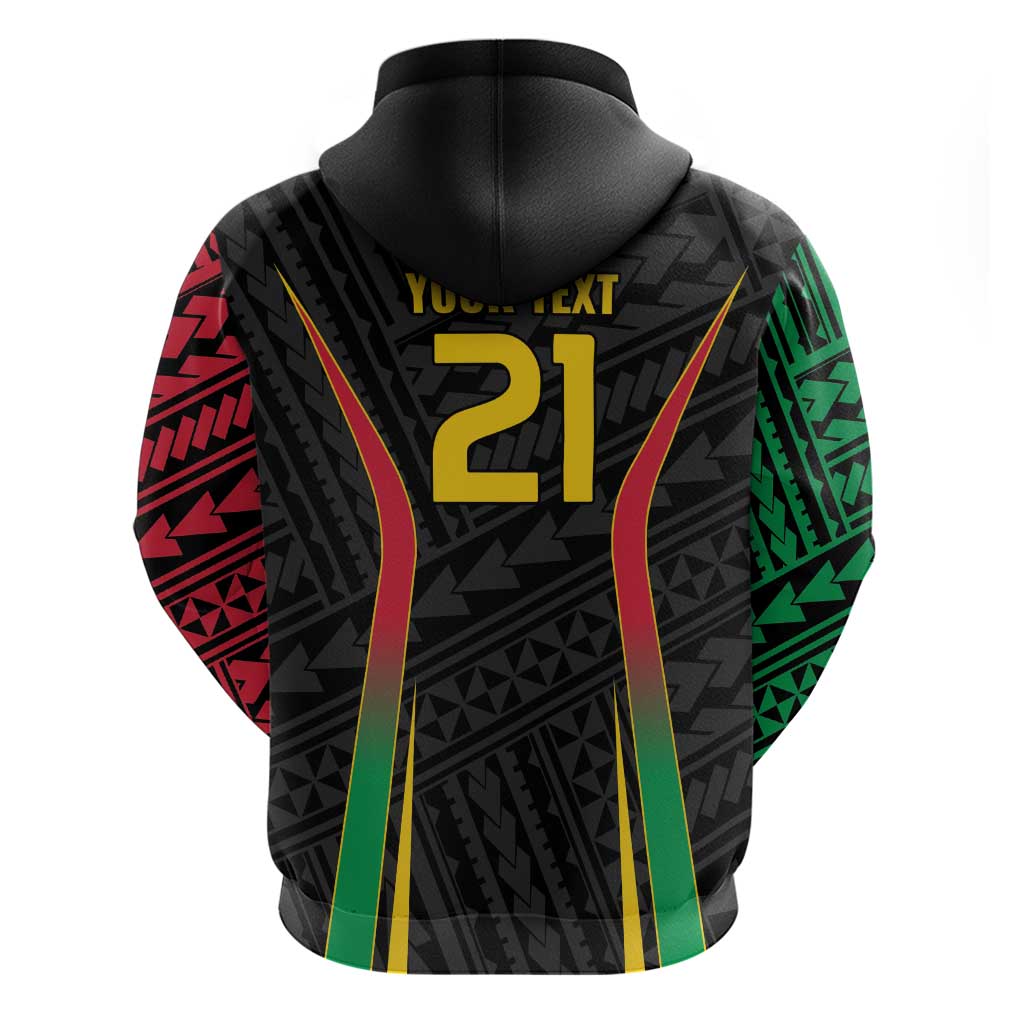 Custom Oceania Football Vanuatu Hoodie Polynesian Tribal Pattern LT9 - Polynesian Pride