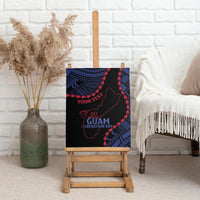 Personalized Guam 80th Anniversary Liberation Day Canvas Wall Art Guahan Basic Seal LT9 - Polynesian Pride