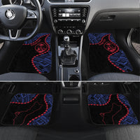 Personalized Guam 80th Anniversary Liberation Day Car Mats Guahan Basic Seal LT9 Set 4pcs Black - Polynesian Pride