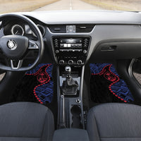 Personalized Guam 80th Anniversary Liberation Day Car Mats Guahan Basic Seal LT9 Set 2pcs - Front Black - Polynesian Pride