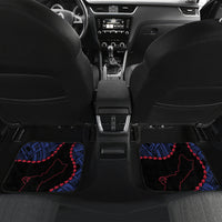Personalized Guam 80th Anniversary Liberation Day Car Mats Guahan Basic Seal LT9 Set 2pcs - Back Black - Polynesian Pride