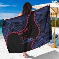 Personalized Guam 80th Anniversary Liberation Day Sarong Guahan Basic Seal LT9 One Size 44 x 66 inches Black - Polynesian Pride