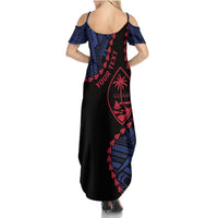 Personalized Guam 80th Anniversary Liberation Day Summer Maxi Dress Guahan Basic Seal LT9 - Polynesian Pride