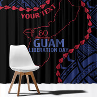 Personalized Guam 80th Anniversary Liberation Day Window Curtain Guahan Basic Seal LT9 - Polynesian Pride