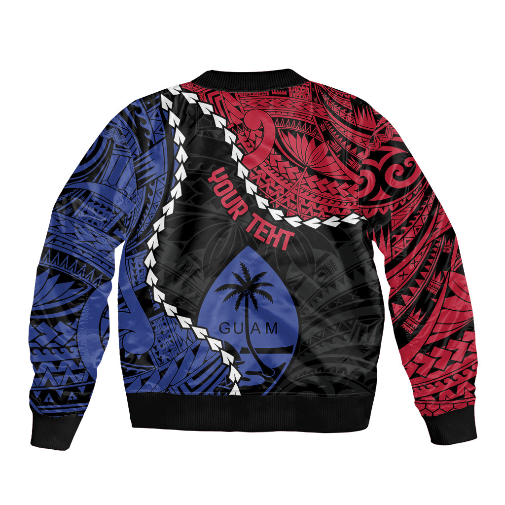 Personalized Guam 80th Anniversary Liberation Day Bomber Jacket Tano I Man Chamoru Since 1944 LT9 - Polynesian Pride