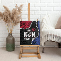 Personalized Guam 80th Anniversary Liberation Day Canvas Wall Art Tano I Man Chamoru Since 1944 LT9 - Polynesian Pride