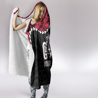 Personalized Guam 80th Anniversary Liberation Day Hooded Blanket Tano I Man Chamoru Since 1944 LT9 - Polynesian Pride
