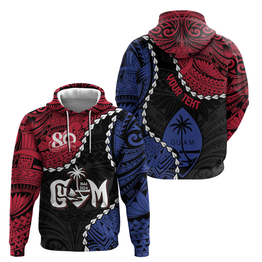 Personalized Guam 80th Anniversary Liberation Day Hoodie Tano I Man Chamoru Since 1944 LT9 - Polynesian Pride