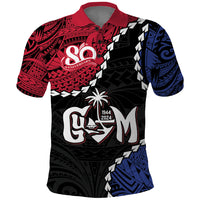 Personalized Guam 80th Anniversary Liberation Day Polo Shirt Tano I Man Chamoru Since 1944 LT9 Black - Polynesian Pride