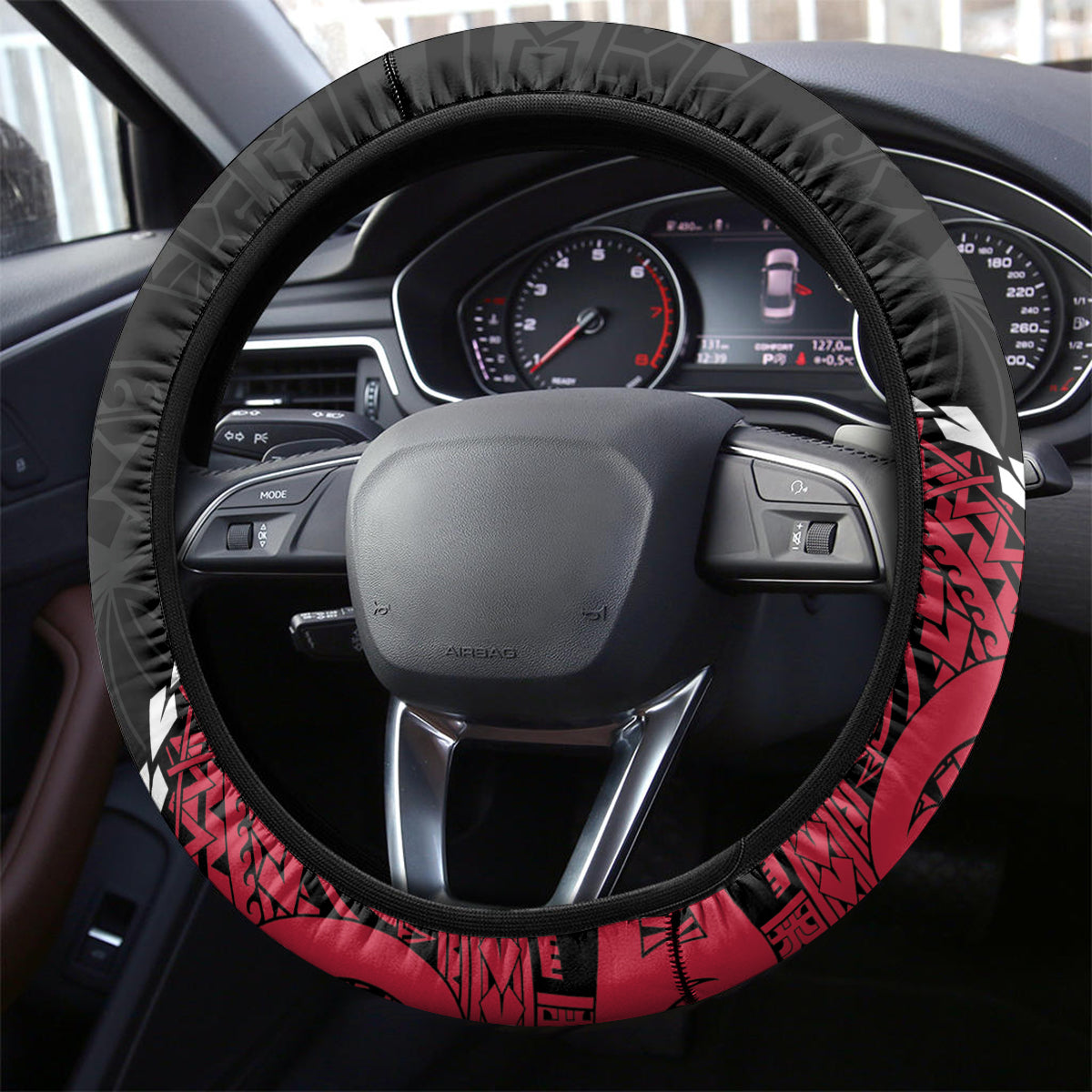 Guam 80th Anniversary Liberation Day Steering Wheel Cover Tano I Man Chamoru Since 1944 LT9 - Polynesian Pride
