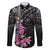 Guahan Puti Tai Nobiu Family Matching Puletasi and Hawaiian Shirt Guam Bougainvillea Flower Art