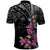 Guahan Puti Tai Nobiu Polo Shirt Guam Bougainvillea Flower Art