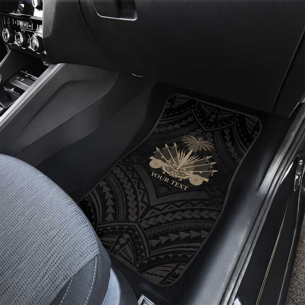 Personalized Haiti First Black Republic Car Mats Negre Marron With Map And Flag LT9 - Polynesian Pride