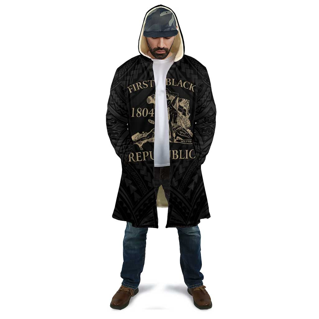 Personalized Haiti First Black Republic Cloak Negre Marron With Map And Flag LT9 - Polynesian Pride