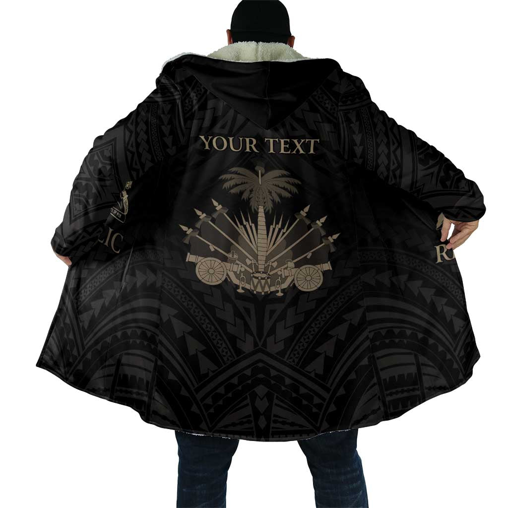Personalized Haiti First Black Republic Cloak Negre Marron With Map And Flag LT9 - Polynesian Pride