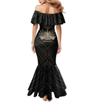 Personalized Haiti First Black Republic Mermaid Dress Negre Marron With Map And Flag LT9 - Polynesian Pride