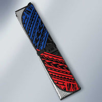 Personalized Philippines Auto Sun Shade Polynesian Tribal Tattoo with Filipino Flag Motif LT9 - Polynesian Pride