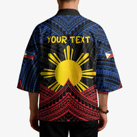 Personalized Philippines Kimono Polynesian Tribal Tattoo with Filipino Flag Motif LT9 - Polynesian Pride