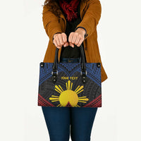 Personalized Philippines Leather Bag Polynesian Tribal Tattoo with Filipino Flag Motif LT9 - Polynesian Pride