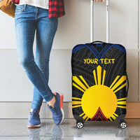 Personalized Philippines Luggage Cover Polynesian Tribal Tattoo with Filipino Flag Motif LT9 - Polynesian Pride