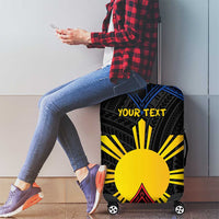 Personalized Philippines Luggage Cover Polynesian Tribal Tattoo with Filipino Flag Motif LT9 - Polynesian Pride
