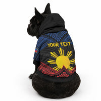 Personalized Philippines Pet Hoodie Polynesian Tribal Tattoo with Filipino Flag Motif LT9 - Polynesian Pride