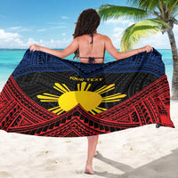 Personalized Philippines Sarong Polynesian Tribal Tattoo with Filipino Flag Motif LT9 - Polynesian Pride
