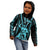 Aotearoa Father's Day Gift For Dad Kid Hoodie Aroha Ahau Ki A Koe Papa - Aqua Maori Style Pattern LT9 - Polynesian Pride