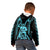 Aotearoa Father's Day Gift For Dad Kid Hoodie Aroha Ahau Ki A Koe Papa - Aqua Maori Style Pattern LT9 - Polynesian Pride