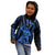 Aotearoa Father's Day Gift For Dad Kid Hoodie Aroha Ahau Ki A Koe Papa - Blue Maori Style Pattern LT9 - Polynesian Pride