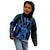 Aotearoa Father's Day Gift For Dad Kid Hoodie Aroha Ahau Ki A Koe Papa - Blue Maori Style Pattern LT9 - Polynesian Pride