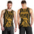 Aotearoa Father's Day Gift For Dad Men Tank Top Aroha Ahau Ki A Koe Papa - Gold Maori Style Pattern LT9 - Polynesian Pride