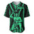 Maori Fathers Day New Zealand Baseball Jersey Aroha Ahau Ki A Koe Papa - Green LT9 Green - Polynesian Pride