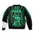 Maori Fathers Day New Zealand Bomber Jacket Aroha Ahau Ki A Koe Papa - Green LT9 - Polynesian Pride