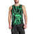 Maori Fathers Day New Zealand Men Tank Top Aroha Ahau Ki A Koe Papa - Green LT9 - Polynesian Pride