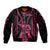 Maori Fathers Day New Zealand Bomber Jacket Aroha Ahau Ki A Koe Papa - Pink LT9 Unisex Pink - Polynesian Pride