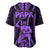 Maori Fathers Day New Zealand Baseball Jersey Aroha Ahau Ki A Koe Papa - Purple LT9 - Polynesian Pride