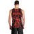 Maori Fathers Day New Zealand Men Tank Top Aroha Ahau Ki A Koe Papa - Red LT9 - Polynesian Pride